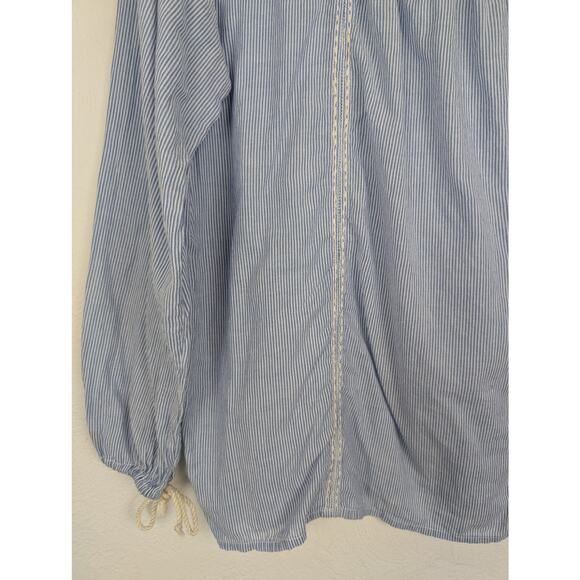 Roberta Roller Rabbit Maru Top Floral Embroidery Balloon Boho Nautical Size M - Picture 4 of 11